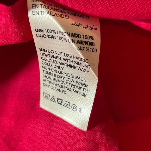 Chico's No Iron Linen Blend 3/4 Sleeve Button Front Shirt Women Size 2.5 - Picture 5 of 7